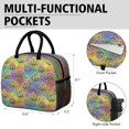 thumbnail image 6 of Womens Pioneer Flower Floral Print Pattern Lunch Box for Work,Insulated Lunch Bag for Women,Loncheras Para Mujer,Leakproof Adult Lunch Bag for Work,Beach,Travel,Picnic,Camping, 6 of 6