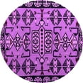 thumbnail image 1 of Ahgly Company Indoor Round Southwestern Purple Country Area Rugs, 7' Round, 1 of 4