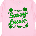 thumbnail image 4 of Inktastic Sassy Lassy with Green 4 Leaf Clovers Boys or Girls Long Sleeve Toddler T-Shirt, 4 of 5