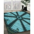 thumbnail image 2 of Ahgly Company Indoor Rectangle Patterned Turquoise Green Area Rugs, 6' x 9', 2 of 6