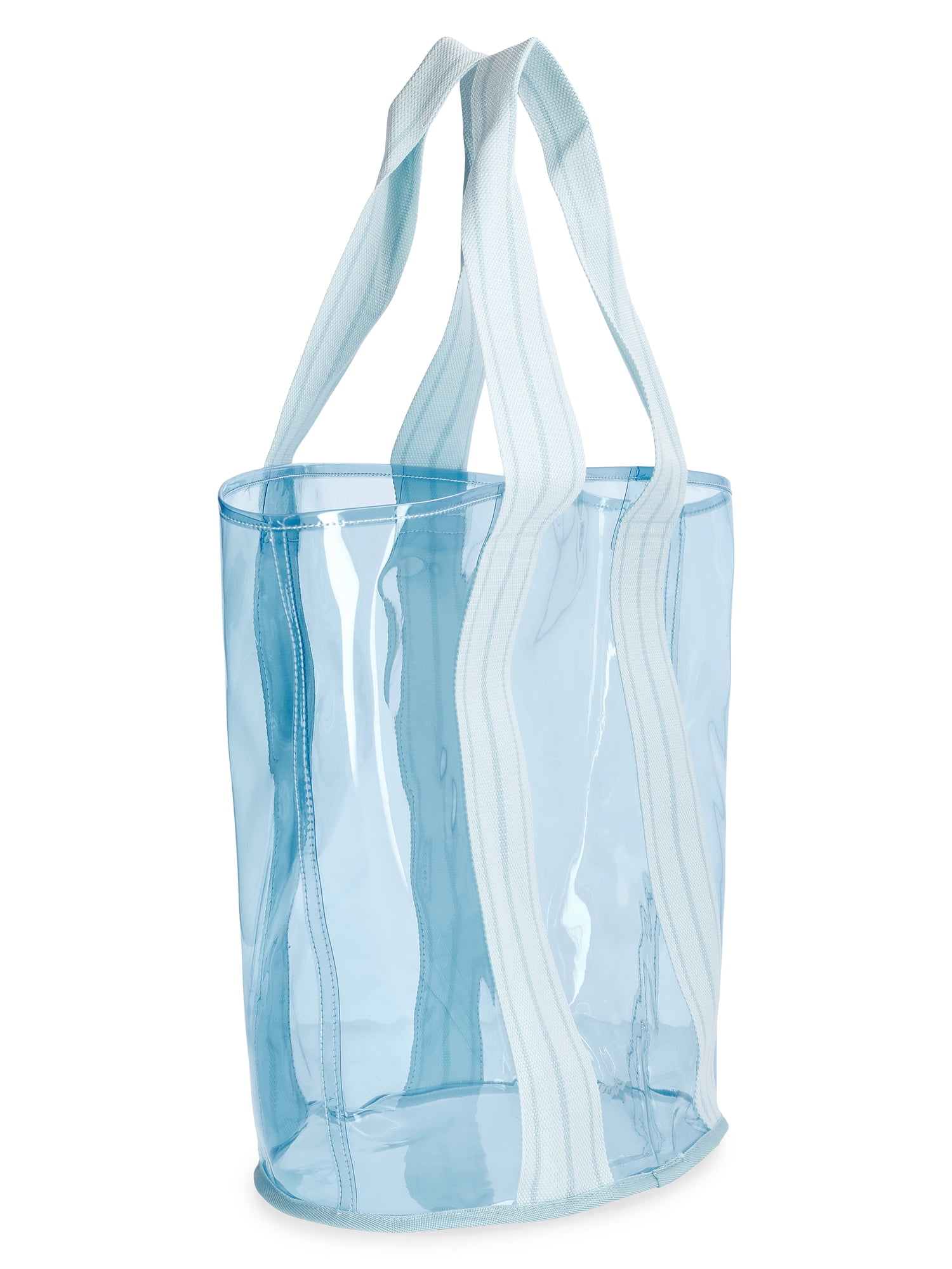 No Boundaries Clear Beach Tote, Blue, Women's