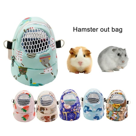 Ruike Outdoor Pet Carrier Bag with Side Zipper and Shoulder Belt - Ventilation Windows  Ideal for Transporting Rabbits  Hamsters  and Small Pets