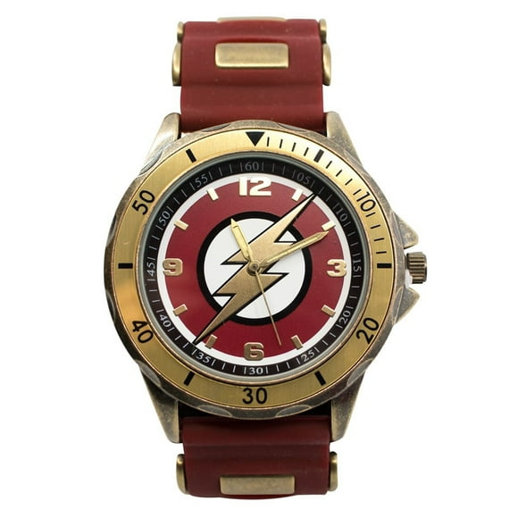 Flash wtchflshtcsym Flash TC Symbole Montre avec Bracelet Réglable en Silicone