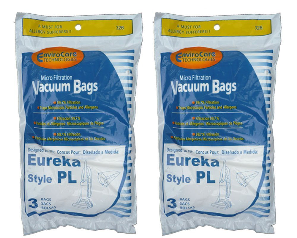 Maxima Vacuu Bagged Uprights 12 Eureka Electrolux Style PL Upright Vacuum Bags 