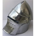 thumbnail image 3 of Barbute Helmet Medieval Armor Replica Silver, 3 of 4