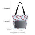 thumbnail image 4 of Vsdgher Watermelon print Reusable Shopping Grocery Bags for Women Shopping with Pouch Foldable Pouch Lightweight Polyester Fabric, 4 of 6
