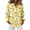 Orange, variant on Fgvctg Women's Hawaiian Shirts Casual Summer Beach Shirts Fashion Long Sleeve Button Down Shirt Loose Tropical Floral Print Holiday Outfits Dark Blue 2XL