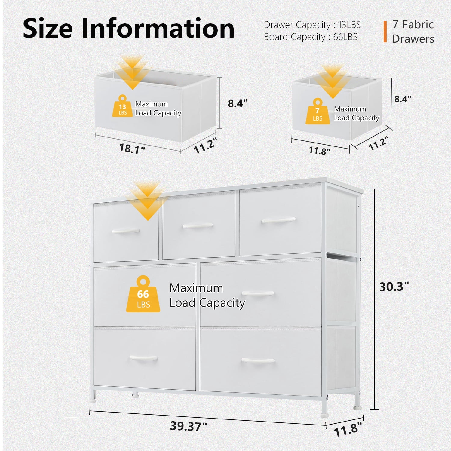 White Dresser, Modern Simple Cabinet with Storage Drawers, Media Gaming Stand for Living Room, Bedroom