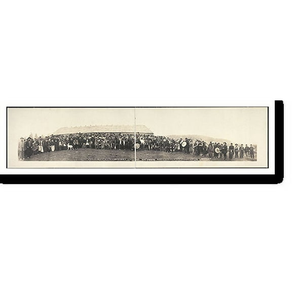 Historic Print, WA 1914 59th Treaty Day Jan 22 Tulalip PHOTO, Width 7" x Length 36"