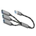 thumbnail image 5 of USB to 3 Port USB 2.0 Hub OTG Adapters Braided Cable Data Transfer for Phone Tablet Laptop Charging Multiple Devices, 5 of 9