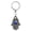 Blue, variant on Good Luck Hamsa Hand - Small Traveler's Prayer in Hebrew Key Chain - Made in Israel
