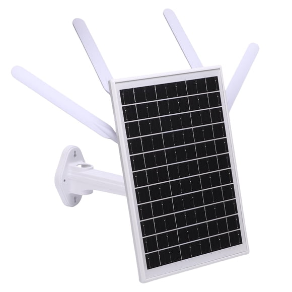 Solar Powered 4G LTE Modem Router, 12W 300Mbps Solar WiFi 6 Extender with SIM Card Slot, 18000 MAh Battery 150M Long Range IP66 Rain Proof for Camping, RV Outdoor