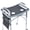 Gray, variant on Soaids Mobility Walker Tray for Seniors with Pouch and Non-Slip Pad, Lightweight Durable Food & Drink Table, Compatible with 10210-1 Model Walker