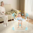 thumbnail image 4 of Costway Baby Stationary Activity Center Infant Jumper with Removable Foot Pad Navy, 4 of 9