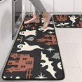 thumbnail image 2 of Kitchen Rugs Sets Of 2,Halloween Ghosts Bats and Castles Anti Fatigue Kitchen Mat Rugs Non Slip Washable,Decorative Kitchen Floor Mats for Kitchen,Sink,Laundry,17"x47"+17"x47", 2 of 5