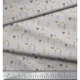 thumbnail image 2 of Soimoi Poly Georgette Fabric Artistic Tree,Reindeer & Fox Face Kids Print Fabric by The Yard 52 Inch Wide, 2 of 3