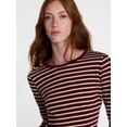 thumbnail image 5 of Scenario Women's Cotton Crewneck Tee with Long Sleeves, Sizes XS-XXXL, 5 of 6