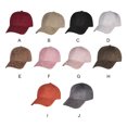 thumbnail image 3 of Unisex Adjustable Suede Baseball Cap Hat Solid Color Outdoor Sports Sun Hats, 3 of 7