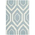 thumbnail image 2 of SAFAVIEH Chatham Graham Geometric Wool Area Rug, Blue/Ivory, 2' x 3', 2 of 7