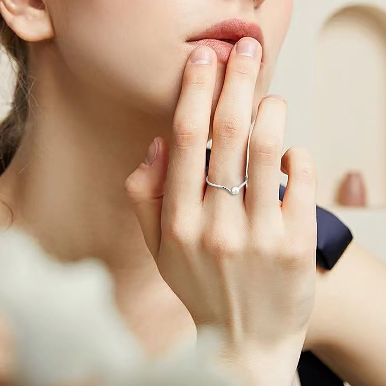 Joyalukkas 18K Pearl Ring for GIRL: Buy Online at Best Price in UAE -  Amazon.ae