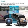thumbnail image 3 of Cámara DVR de Doble Lente Cámara para Salpicadero de Coche Grabadora de Vídeo Monitor de Visión Trasera DashCam Pantalla de 2 Pulgadas 1080P Gran Angular(B), 3 of 5