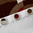 thumbnail image 4 of Manfei Retro Circle Pattern Curtains Pack of 2 (42x84 Each),Modern Abstract Geometric Curtains Blackout,Red Brown Bedroom Curtains For Teens,Luxury Bedroom Decor, 4 of 6