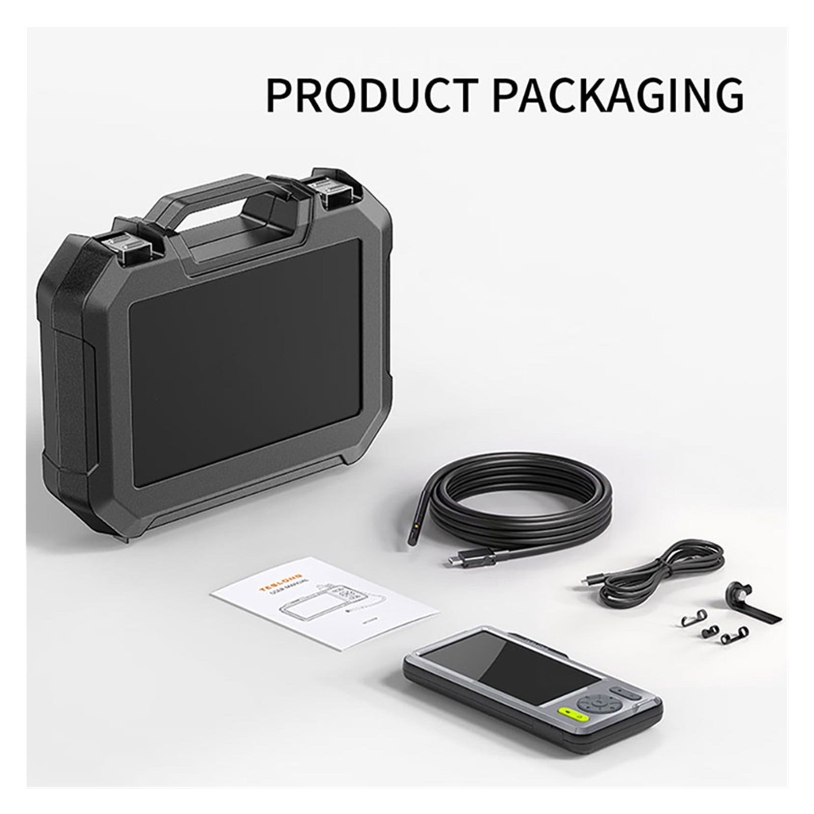 Dual Lens Endoscope With 5" Monitor NTS500B Industrial Waterproof Borescope Inspection Camera With 32GB Card Carrying Case , User-Friendly Borescopes