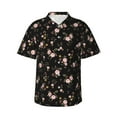 thumbnail image 2 of Picia Flowers Gentle Cotton Regular Fit Short Sleeve Casual Hawaiian Shirt for Men-3X-Large, 2 of 9