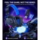 thumbnail image 2 of Auriculares inalámbricos para juegos Vakedy HW12 con micrófono, Bluetooth de 2,4 GHz, para jugadores de alta resistencia/FPS, con batería de 50 horas de duración, para PS5, PS4, PC, Switch y Mac., 2 of 5