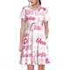 thumbnail image 1 of Disketp Breast Cancer Ribbons Awareness para Vestido de Manga Corta para Mujeres, Vestidos de Verano para Mujeres, Casual y Holgado para la Playa, 1 of 6