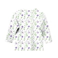 thumbnail image 5 of Edvintorg Girls 3/4 Sleeve Tops Fashion Floral Printed Crewneck Casual Pullover Blouses Shirts for Girls 3-12 Years Kids Clothes Girls, 5 of 5