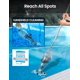 thumbnail image 4 of (2025 Upgrade) Rechargeable Handheld Pool Vacuum with Dual Brush Heads and Aluminum Pole, 60 mins Cordless Spot Cleaning Suction, Above Ground Pool, Hot Tub, Spa and Pools to 20ft, XTROVAC 1, 4 of 5