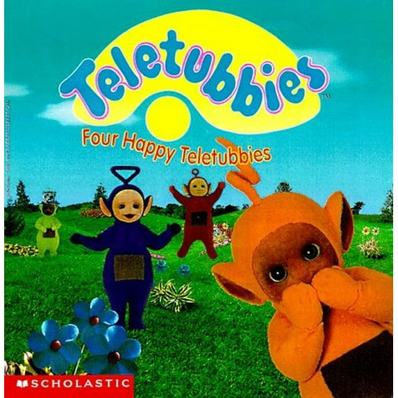 Pre-Owned Four Happy Teletubbies (Paperback) by Scholastic Books