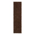 thumbnail image 3 of Unique Loom Solid Shag Collection Area Rug (2' 7" x 10' Runner Chocolate Brown), 3 of 7