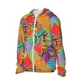 thumbnail image 2 of Gaeub Dancing African Womans Men's and Women's UPF 50+ Long-Sleeved Sun Protection Clothing, Fishing Shirt Long Sleeve Zip - 3X-Large, 2 of 9