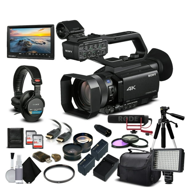optie versneller banaan Sony HXR-NX80 4K HD NXCAM Camcorder Professional Bundle 03 - Walmart.com