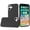 Black, variant on For iPhone 16 Plus 6.7 inch Classy Slick Chromed Around Hybrid Case Cover - Burgundy