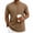 Brown, variant on Men's Summer Vintage Solid Crewneck T-Shirt, Short Sleeve Textured Stretch Casual Tee, Loose Breathable Vacation Daily Wear, Big and Tall Sizes S-3XL White