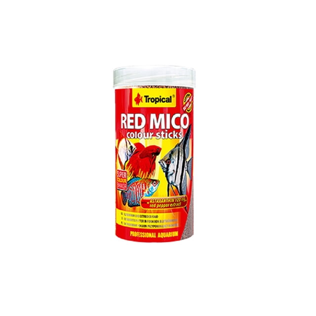 Alimento Red Mico Colour Sticks Tropical Pez Omnívoro 80gr