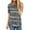 Gray, variant on Aloohaidyvio Blouse for Women under $10,Womens Summer Striped Round Neck Solid Color Short Sleeve T-Shirt Tops