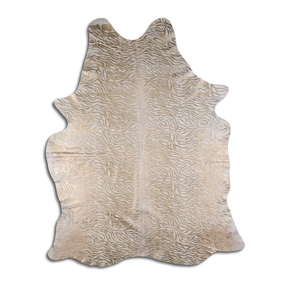Lullaby cowhide rugs for sale GOLD BABY ZEBRA ON BEIGE rug