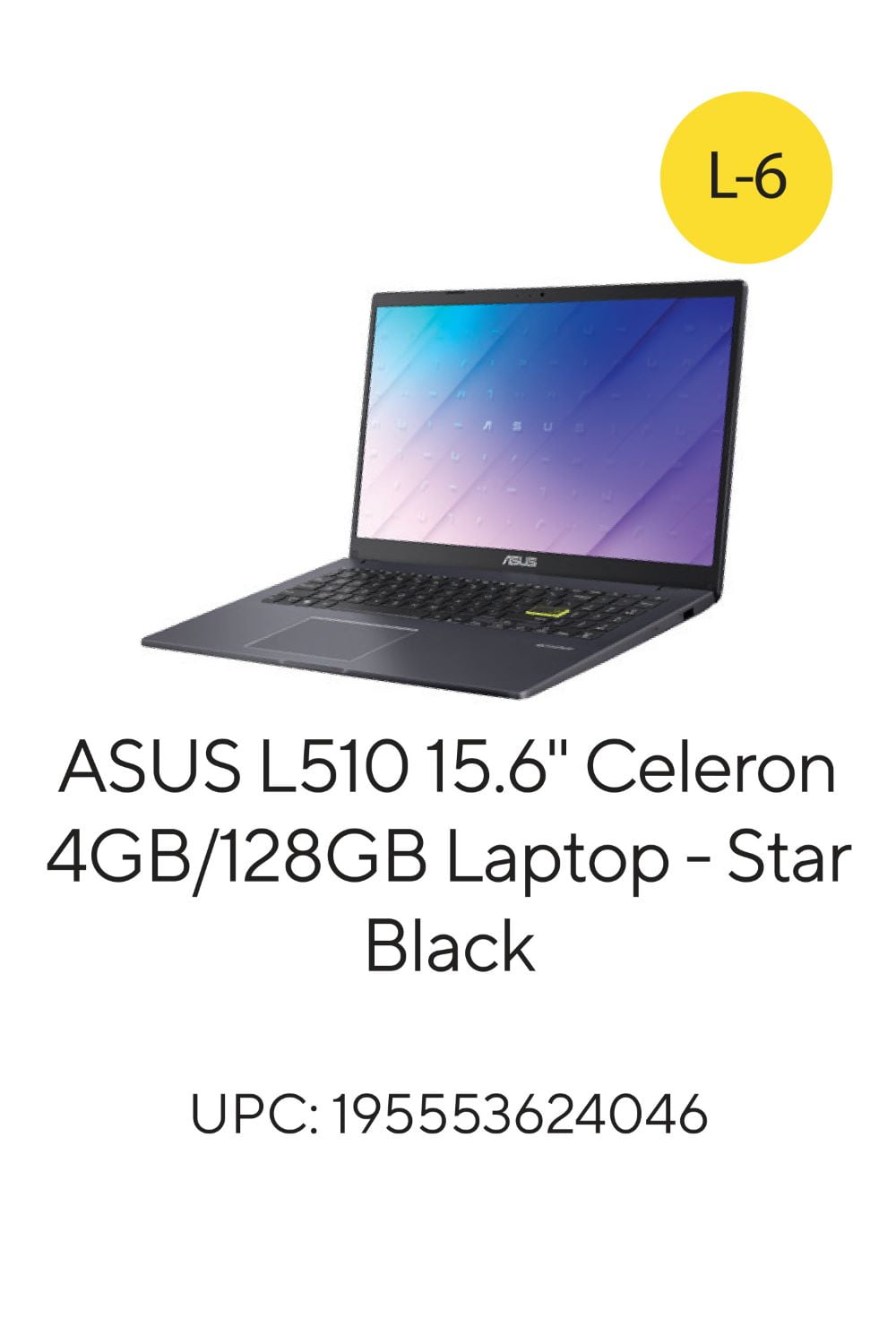 ASUS 15.6 FHD Laptop, Intel Pentium, 4GB RAM, 128GB eMMC, Windows