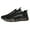 Black, variant on Men's Mesh Air Cushion Sneakers Orthopedic Travel Plimsolls,Fashion Lace up Lightweight Non Slip Shock-Absorbing Breathable Comfort Gym Jogging Tennis Walking Work Running Shoes