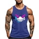 thumbnail image 2 of Camiseta sin mangas de cuello redondo para hombre, con estampado de Halloween, cuello redondo, estilo informal, deportiva, para hombre, 2 of 5