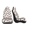 thumbnail image 3 of Sikiie Christmas Plaid Moose Car Seat Covers 2PCs Front Car Seat Covers Universal fit for Most Cars SUVs and Trucks-1, 3 of 9