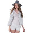 thumbnail image 6 of AERUSI Coco Keys Year Round Floppy Straw Sun Hat (Grey), 6 of 7
