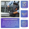 thumbnail image 4 of Work Cotton Gloves with Elastic Knit Wrist, Gray, 24 count, 10 in, Cotton Polyester Blend, 4 of 7