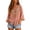 Pink, variant on ZDNIXIAN Embroidered Button Down Shirts for Women Mandarin Collar 3/4 Flare Sleeve Blouse, Vintage Floral Butterfly Embroidery Loose Lightweight Tunic Tops, Elegant Casual Stand Collar Tunic Shirts