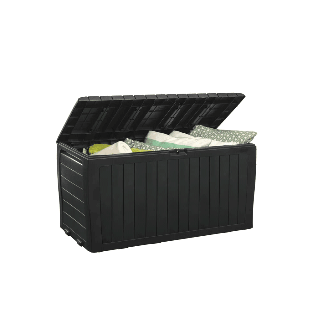 71 Gallon Deck Box, Multifunction Storage Bench Storage Box with Flip