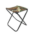thumbnail image 6 of Camping Chairs Folding Stool 17.8 Height Heavy Duty Camping Stool Outdoor Portable Chair Hold To 110Kg for Walking Hiking Fishing, 6 of 7